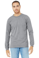 BELLA+CANVAS® Unisex Heather CVC Long Sleeve Tee - Athletic Heather - XS